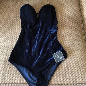 Velvet bodysuit